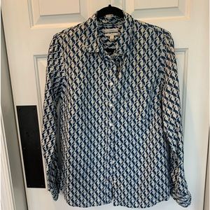 J.Crew Boy shirt - button down with seahorse print.